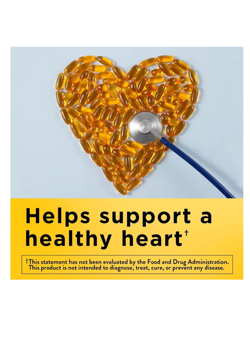 Nature Made Fish Oil 1000 mg Softgels, Fish Oil Supplements, Omega 3 Fish Oil for Healthy Heart Support, Omega 3 Supplement with 90 Softgels, 45 Day Supply - Image 2