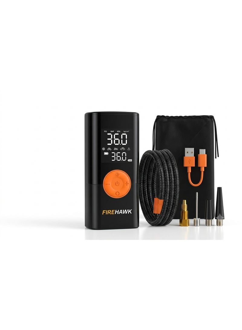 5 in 1 Portable Tire Inflator Air Compressor 20000mAh - 150PSI Cordless Tyre Pump with Auto Shut-Off, LED Light, Power Bank for Car, Bike, Motorcycle, Ball - Image 1