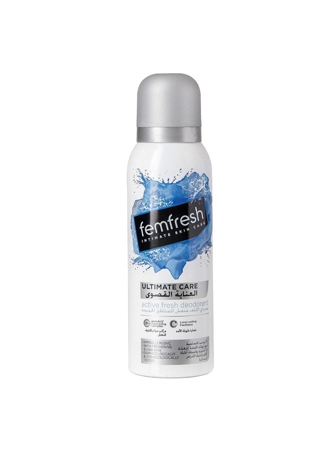femfresh Ultimate Care Active Fresh Intimate Deodorant Spray 125 ML