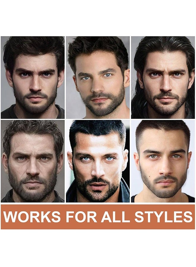 Yinikiz Beard Pen - 2 PCS Beard Pencil Filler for Men , 4-fork Tip Beard Styling Pen - Beard, Moustache & Eyebrows, Long Lasting Coverage Natural Finish, Waterproof Beard Pencil Kit for Father Male Gift #Brown - Image 5
