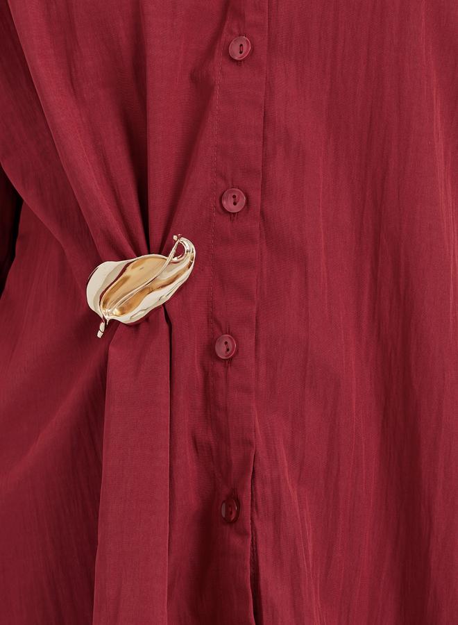 ستايلي بلوزة واسعة بأزرار غلق - Image 3