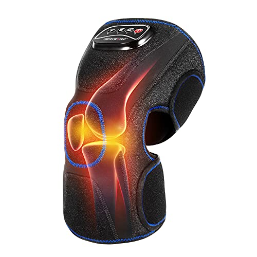 CINCOM Knee Massager with Heat Air Compression Leg Knee Brace Wrap for Arthritis and Pain Relief Knee Eletric Heating Pad for Swelling Injury and Joint Recovery for Mothers Dad Single Unit - Image 2