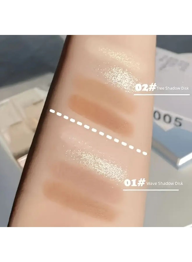 KAPEINE Four-Color Highlighter And Contour Palette, Featuring Shimmering And Matte Finishes for Brightening And Highlighting. - Image 5