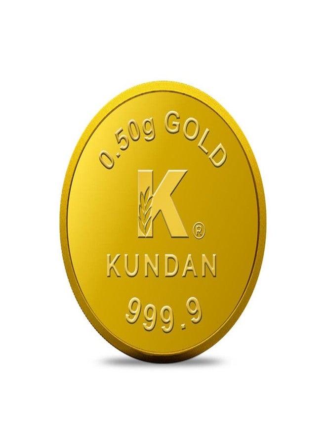 Kundan 0.5g Gold Coin 24k (999.9) - Image 1