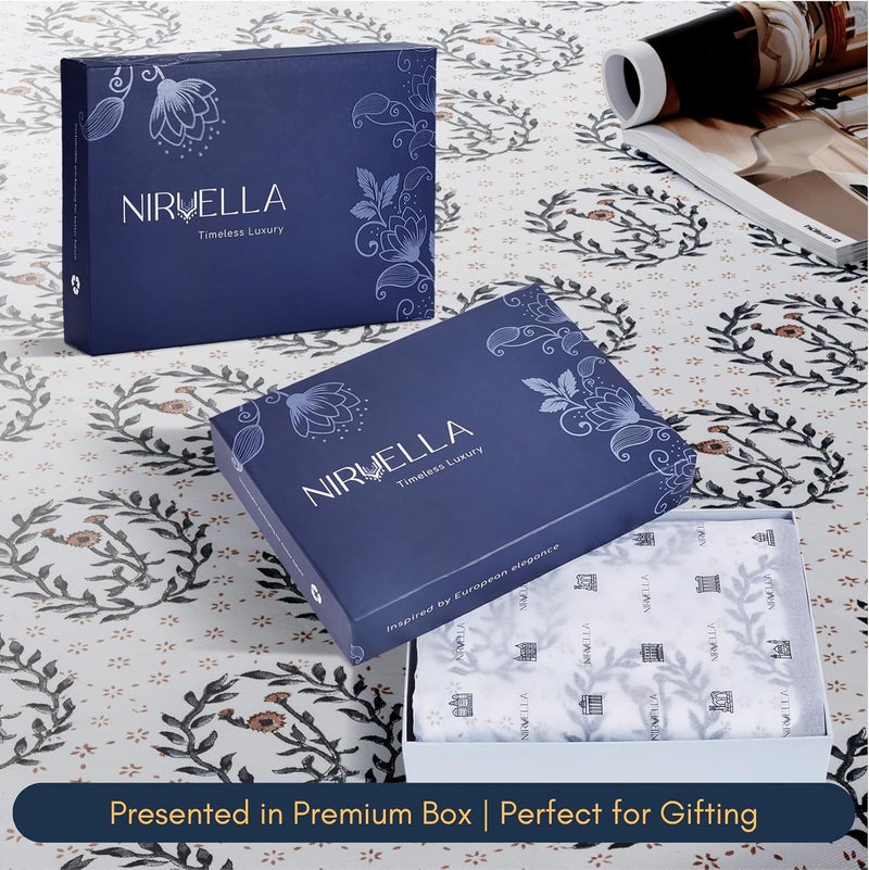 NIRVELLA 100 Cotton Linen Fabric Cloth Napkins  Summer Spring Collection  Screen Print Floral Napkin  Washable Reusable  Reusable  Dinner Table Kitchen  Fireside Red  Set of 418x18 inch - Image 5
