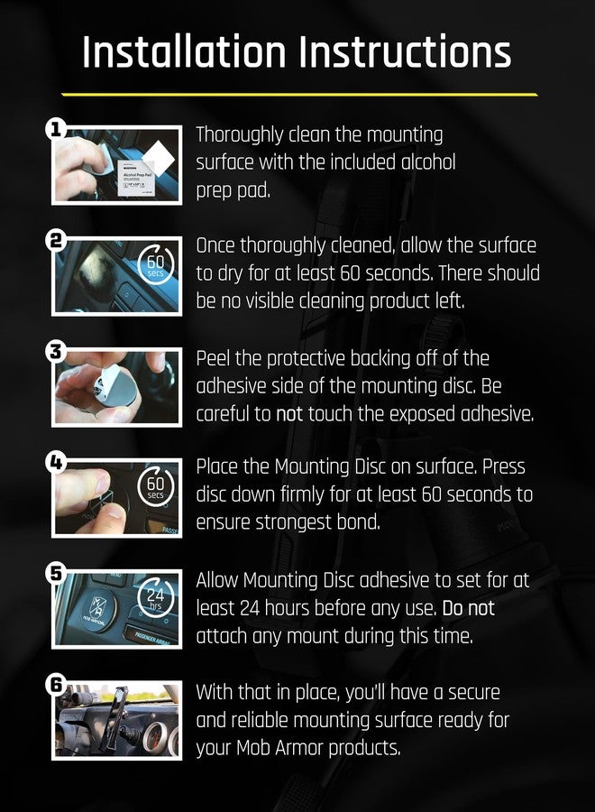 Mob Armor Heavy Duty Magnetic Phone Mount for Car - Universal Car Phone Holder for iPhone & Android, Strong Magnet for Off-Road & Commercial Vehicles, Cell Phone Car Accessories for Women & Men - Image 4