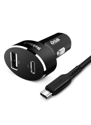 Type C Car Charger, Nekteck USB Adapter with 45W Power Delivery and 12W A Port Compatible with iPhone, iPad, MacBook, Galaxy, Google Pixel, 3.3ft Cable Included, NOT Ideal for Note10+PPS - pzsku/Z8D9C2F4C46109358712DZ/45/_/1686487003/b412fec4-8f3b-469f-9908-cafa527f75d2