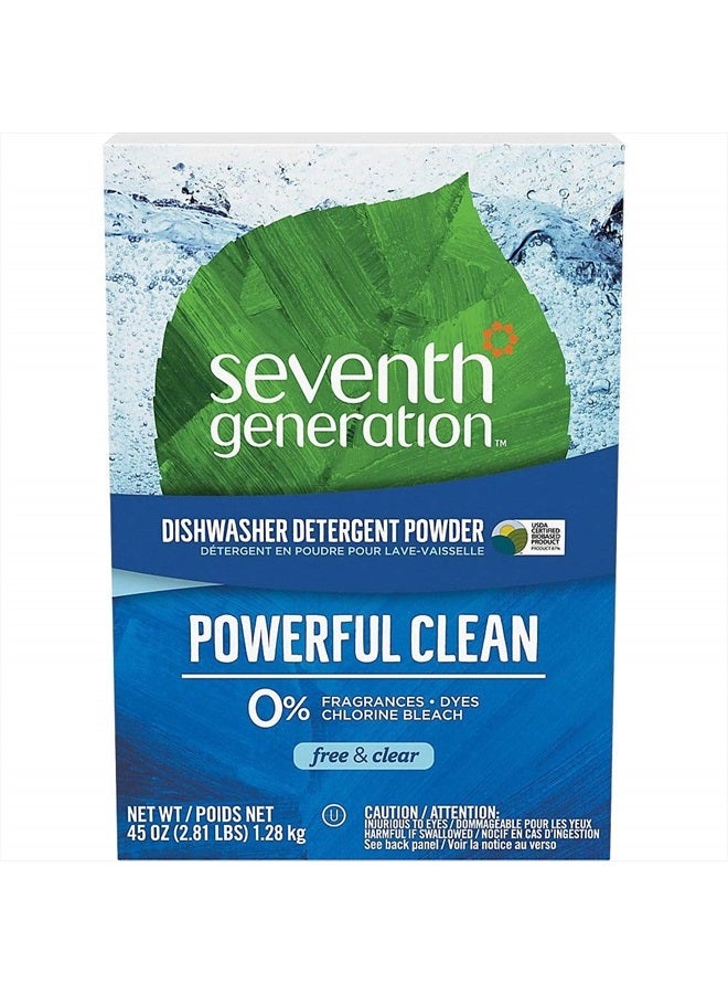 Seventh Generation Automatic Dishwashing Powder, Free & Clear, 45 oz - Image 4