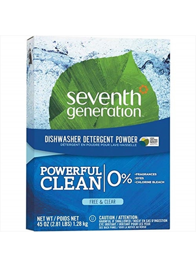 Seventh Generation Automatic Dishwashing Powder, Free & Clear, 45 oz - Image 3