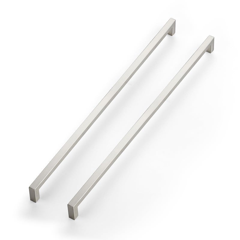 JOY DECOR 8 Pack Cabinet Handles18 Inch Brushed Nickel Cabinet PullsKitchen Cabinet Handles Square Drawer Pulls Stainless Steel Drawer Hardware Handles 458mm Hole Centers - Image 2