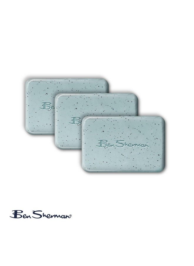 Ben Sherman - Bar Soap For Men 3 Pack Men'S Bar Soap Exfoliating Body Soap Bars Refreshing Eucalyptus - Image 1