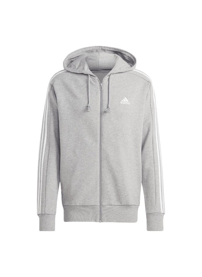 Adidas adidas M 3S Ft Fz Hd Grey Training Track Tops 2XSS  - Image 2