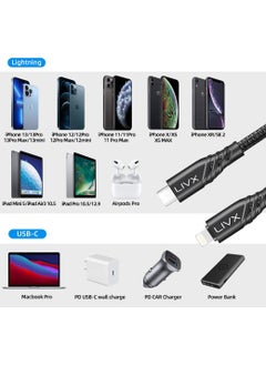 Livx Space 27W Type C To Lightning 2 Meter Iphone Ipad Compatible Smart Fast Charging and Data Cable Spc-01  - Image 2