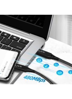 Livx Space 27W Type C To Lightning 2 Meter Iphone Ipad Compatible Smart Fast Charging and Data Cable Spc-01  - Image 4