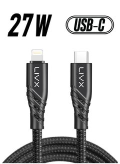 Livx Space 27W Type C To Lightning 2 Meter Iphone Ipad Compatible Smart Fast Charging and Data Cable Spc-01  - Image 1