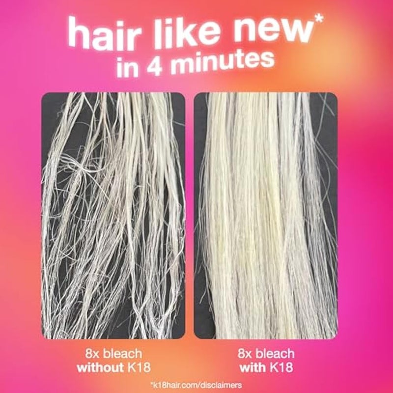 K18 Leave-In Molecular Hair Mask, Repairs Dry or Damaged Hair, Reverse Hair Damage from Bleach, Colour, Chemical Services & Heat, 50ml - Image 4