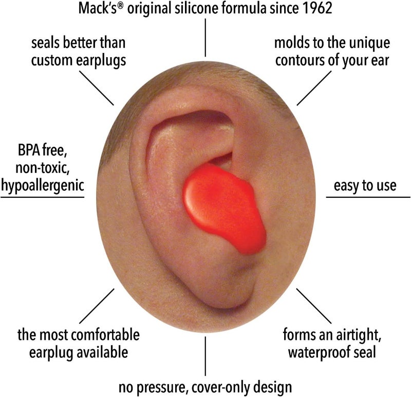 Mack's Soft Moldable Silicone Putty Ear Plugs for Kids - 15 Pair - Image 2