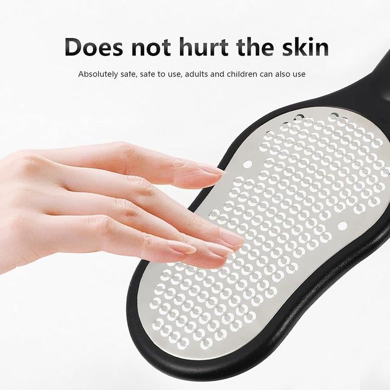 Stainless Steel Foot File Pedicure Tool 2 Pack Double Sided Callus Remover - Image 5