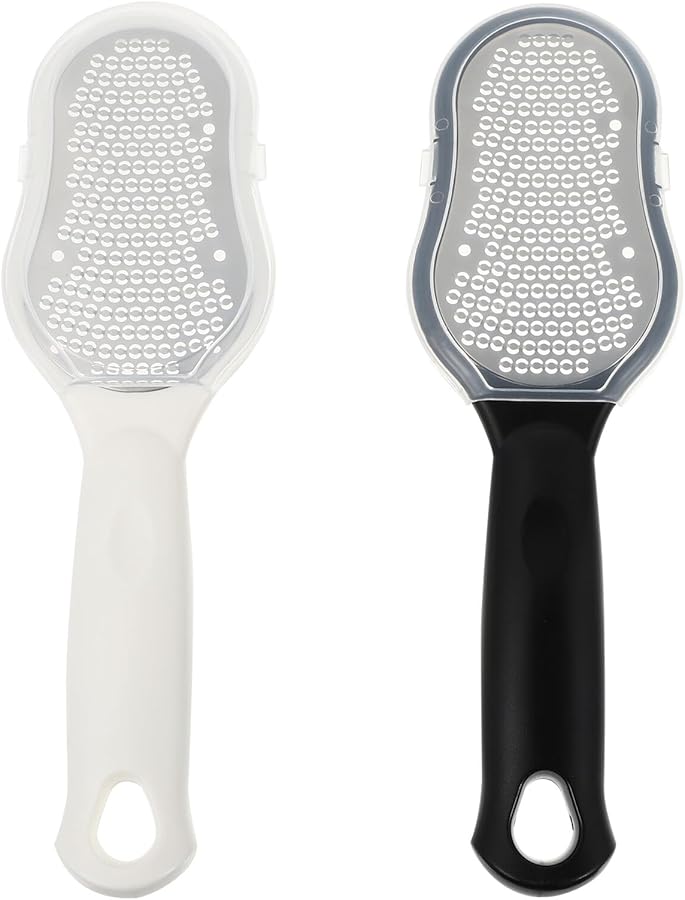 Stainless Steel Foot File Pedicure Tool 2 Pack Double Sided Callus Remover - Image 1