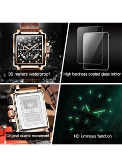OLEVS OLEVS Stylish Wrist Watch for Men,Silicone Strap Men Watches,Pro Diver Stainless Steel Chronograph Watch,Waterproof Date Dress Watch for Man,Large Face Male Watch  - Image 5