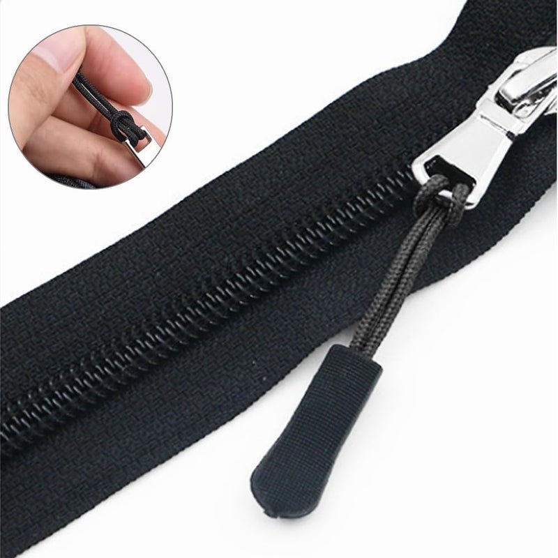 ZELHYEUU Pack of 20 Zip Pendants for Threading, Pull Aid, Non-Slip Tag for Backpacks, Jackets, Luggage, Handbags - Image 3