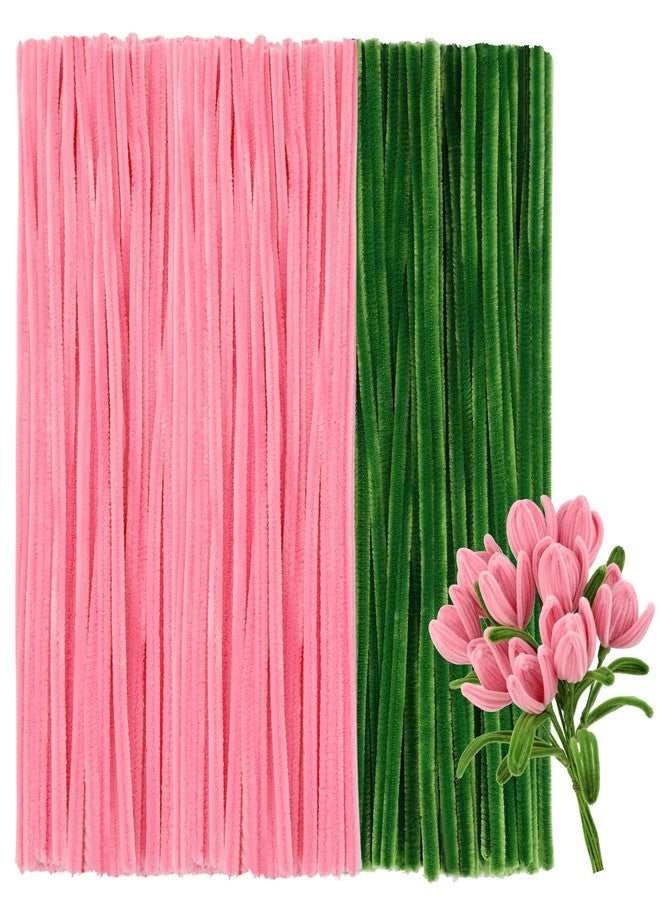 UzecPk 260 PCS Pipe Cleaners Craft Supplies, Chenille Stems Pipe Cleaner Flower Kit with Step-by-Step Video, Craft Pipe Cleaners for Flowers DIY Art Creative Crafts Party Birthday（10 Flowers） - Image 1