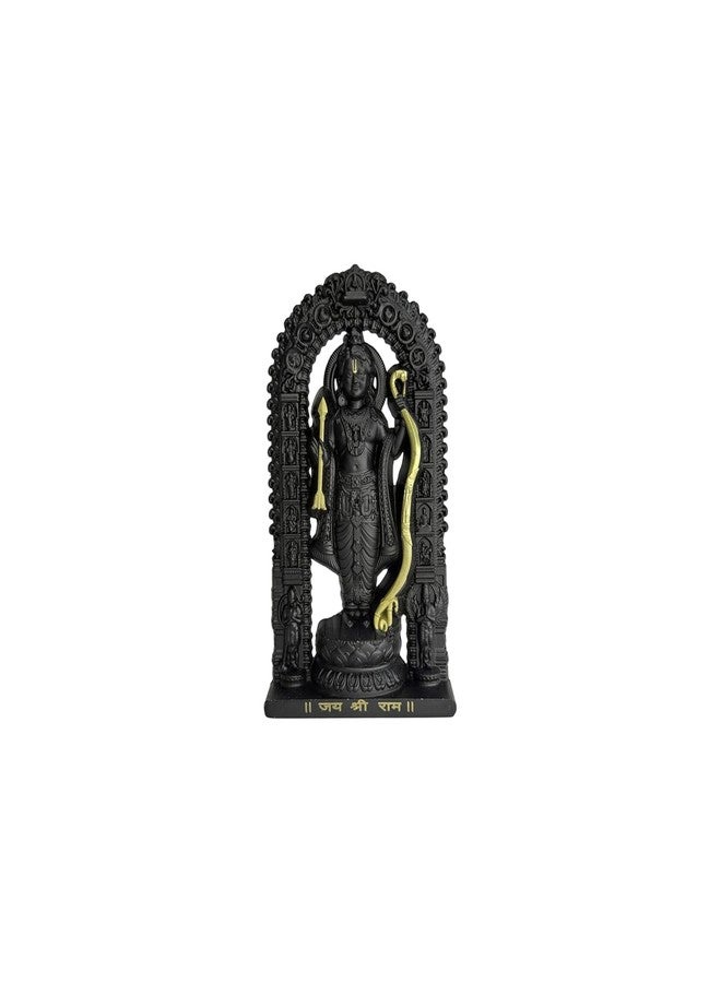 Ality Metal Ram Lalla Murti, Gold, Medium, Religious Theme, Brass,7x4x2 cm, Lord Ram Idol for Home Car Office (1, Black) - Image 1