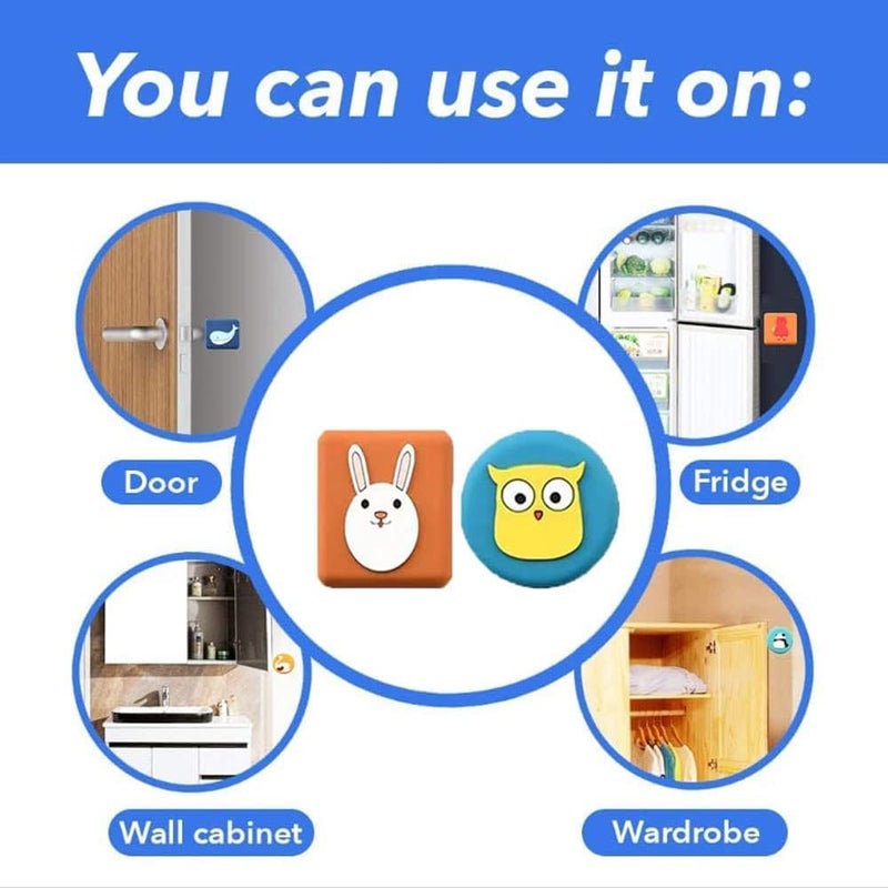 KESESU KESESU Wall Protector Door Stoppers SelfAdhesive Mute Pad Crash Shock Absorbent Shield Sticker Doorknobs AntiCollision Buffer Handle Bumper Soft Silica Gel Cushion Sliding Door Pack 3  - Image 3