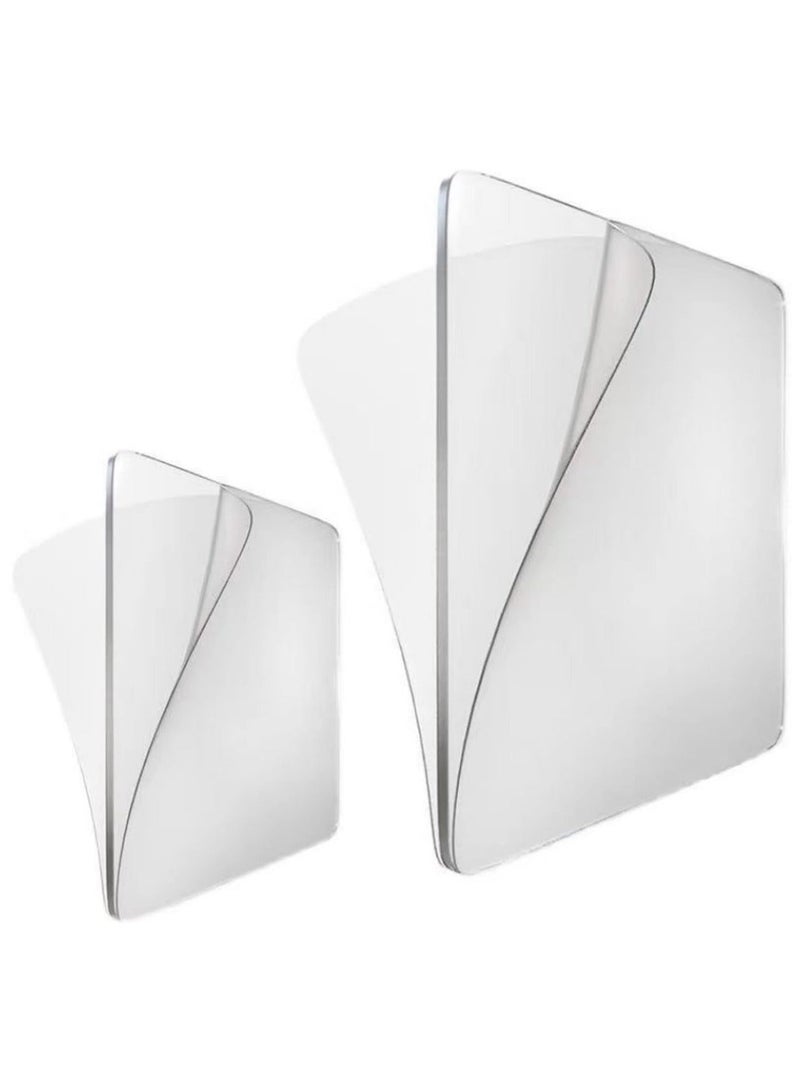 Kaco 100 PCS Clear Nano Double Sided Tape, Removable Reusable Wall Mounting Sticky Stickers, Heavy Duty Adhesive Tape for Home Office Wall Hanging Supplies - Image 1