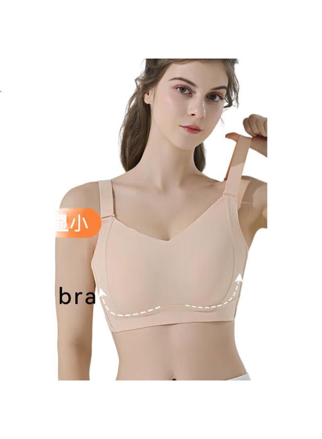 Bejirog Women'S Bra, Minimizing For Large Side Support, Full Coverage, Thin, Push-Up, Bandeau, Summer, Seamless Brassiere - Image 1
