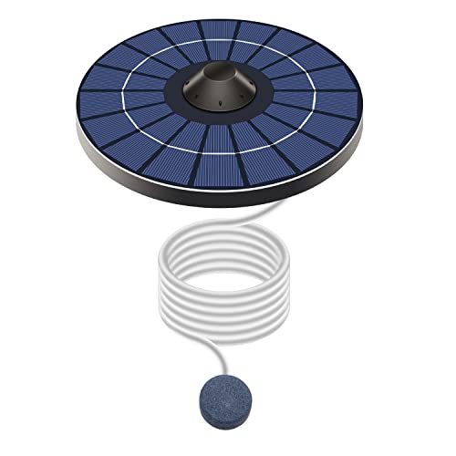 Lewisia Solar Floating Pond Aerator 2.5W Solar Powered Air Pump with Air Hose and Bubble Stones Pond Aerator Bubble Oxygenator - Image 1