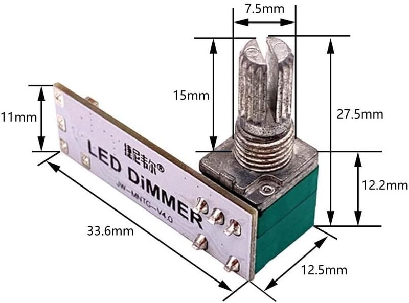 DONGKER LED Driver PWM Dimmer ModuleDC 37V24V 4A Motor Speed Controller Module Stepless Circuit Control Board with Knob - Image 4