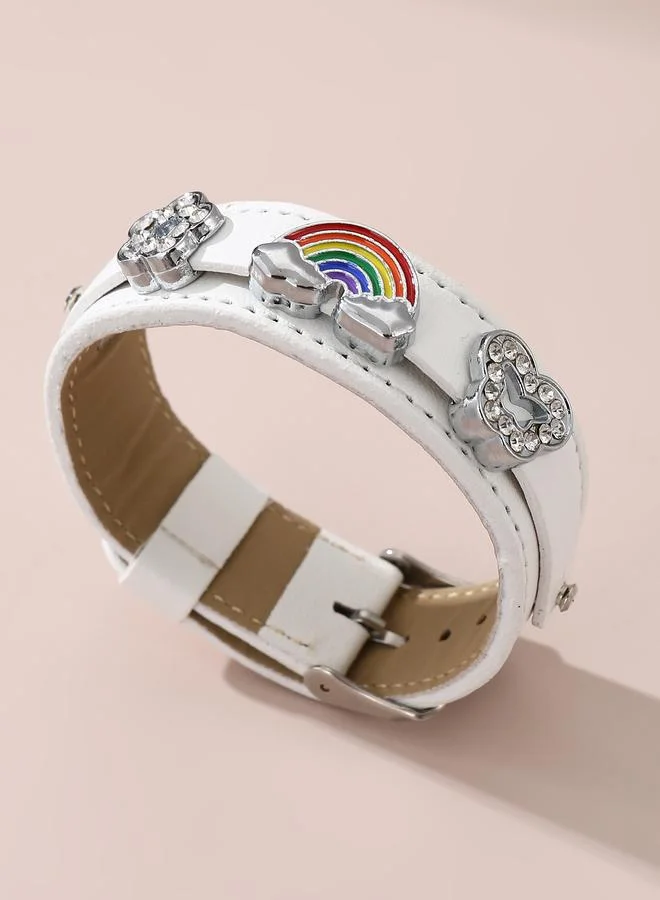 تايك تو Girls Rhinestone Charm Bracelet