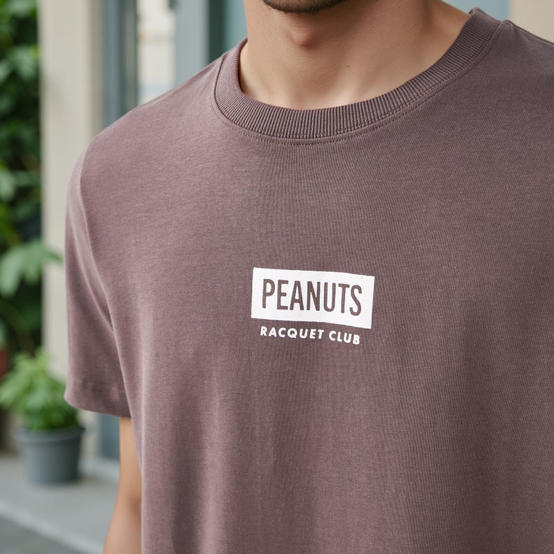 سبلاش فيڤ تيشيرت بطبعة الفول السوداني بياقة دائرية - Image 4