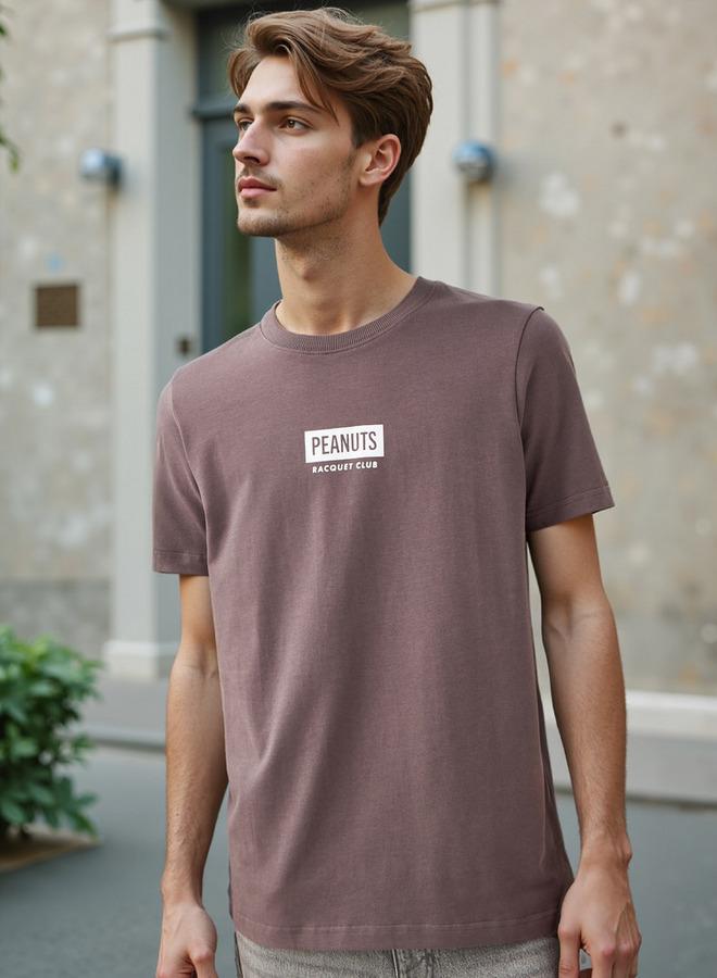 سبلاش فيڤ تيشيرت بطبعة الفول السوداني بياقة دائرية - Image 3