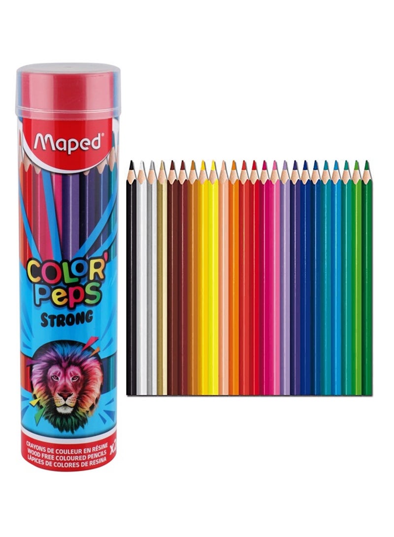 Maped أقلام تلوين أسطوانية متعددة الألوان مكونة من 24 قطعة - Image 1