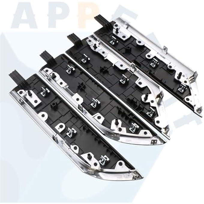 ريحني مجموعة زخرفة لألواح الباب الداخلية حبيبات خشبية سوداء متوافقة مع ملحقات قطع أبواب شيفروليه سيلفرادو جي إم سي سييرا كرو كابينة شاحنة 20192024 - Image 2