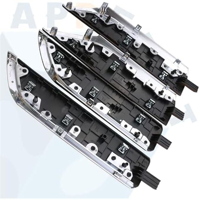 ريحني مجموعة زخرفة لألواح الباب الداخلية حبيبات خشبية سوداء متوافقة مع ملحقات قطع أبواب شيفروليه سيلفرادو جي إم سي سييرا كرو كابينة شاحنة 20192024 - Image 4