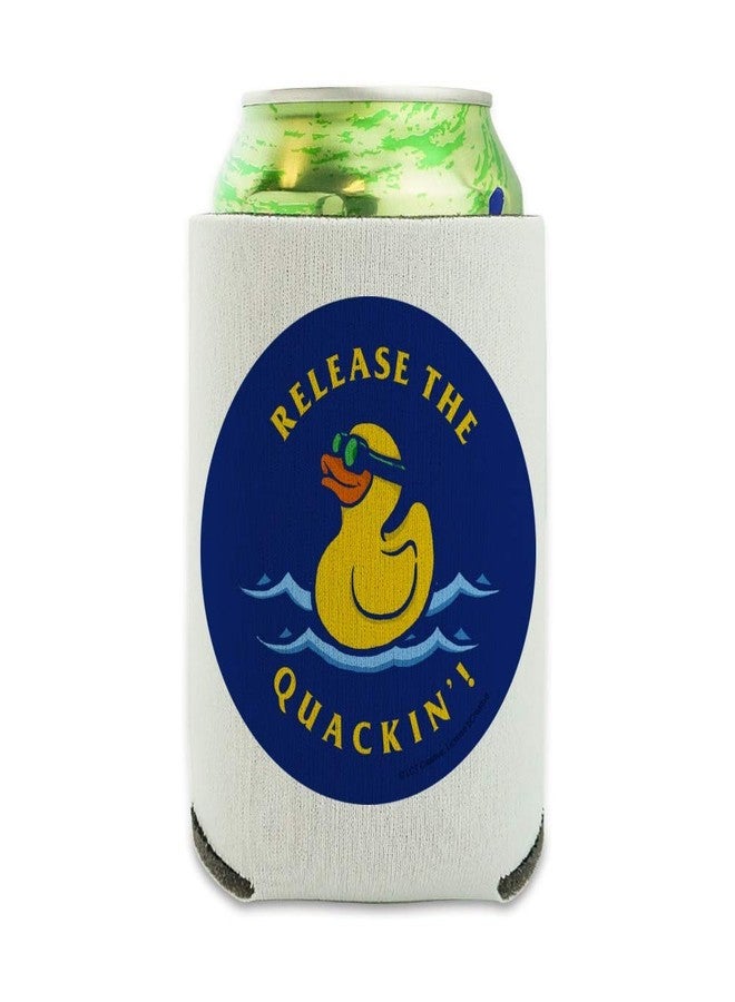 GRAPHICS & MORE Release the Quackin' Kraken Rubber Duck Funny Humor Can Cooler - Drink Sleeve Hugger Collapsible Insulator - Beverage Insulated Holder - Image 1