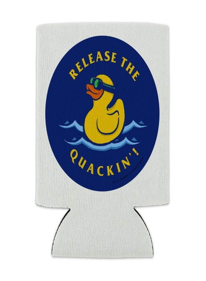 GRAPHICS & MORE Release the Quackin' Kraken Rubber Duck Funny Humor Can Cooler - Drink Sleeve Hugger Collapsible Insulator - Beverage Insulated Holder - Image 2