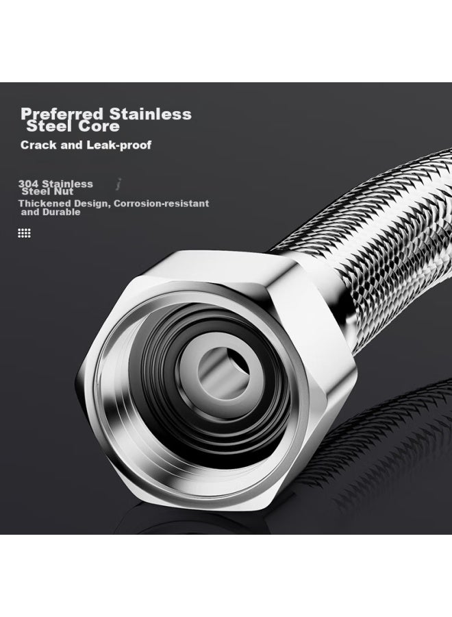 Larsd 304 Stainless Steel Inlet Hose, 150cm Toilet Inlet Pipe, Hot Water Heater Cold And Hot Universal Water Pipe, Bh615 - Image 5
