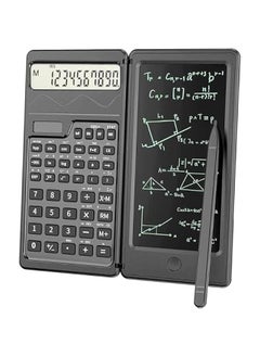 Generic Scientific Calculators with Notepad & Drawing Pen, Dual Energy Solar Calculator Small, 10-Digit LCD Screen, Desktop Basic Calculator for Office, Middle, High School & College Students, Black  - Image 1