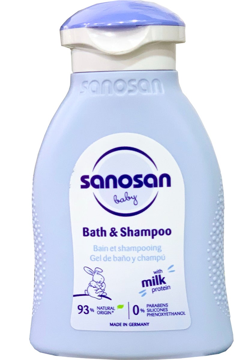 سانوسان شامبو وغسول استحمام للأطفال - 100 مل