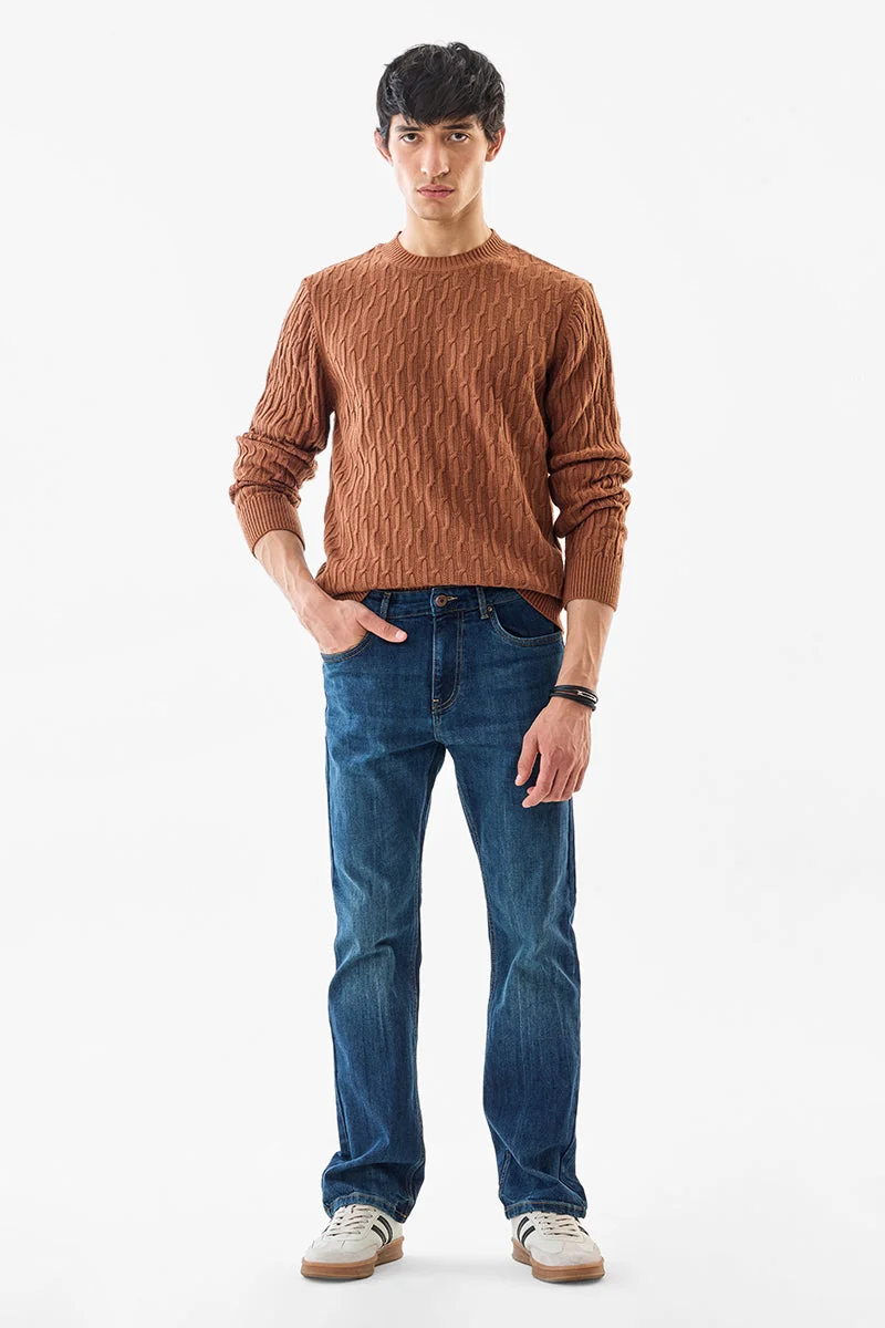 SNITCH 100% Acrylic Cable Knit Sweater