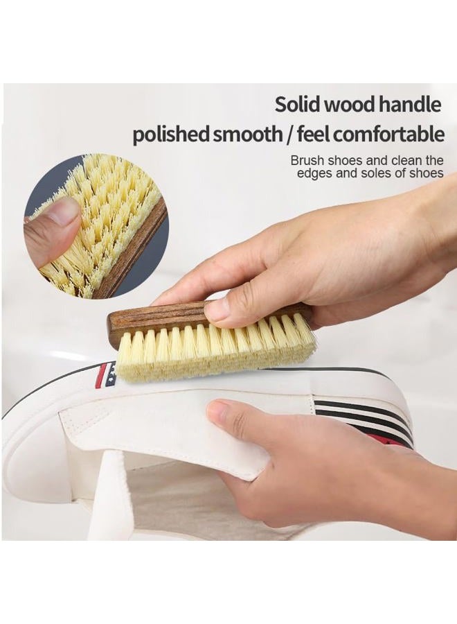 Maximilian Shoe Cleaning Brush Kit Shine Set Including Suede Brush Horse Hair Shoe Brush & Bending Wire Brush for Polishing Boot Brush with Soft Bristles - Image 5
