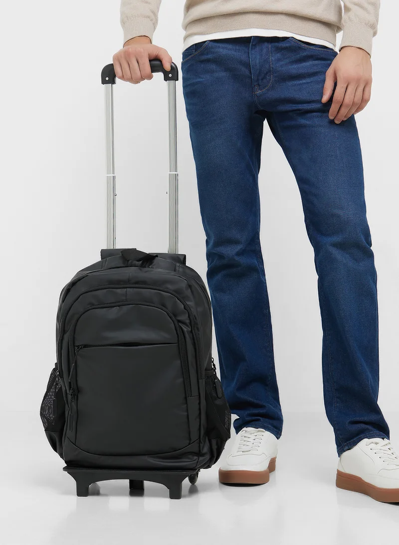 Robert Wood Backpack With Wheel