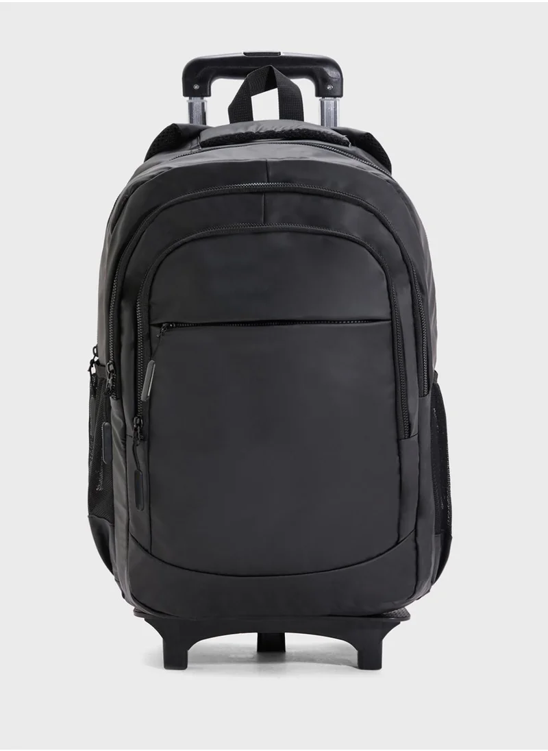 Robert Wood Backpack With Wheel