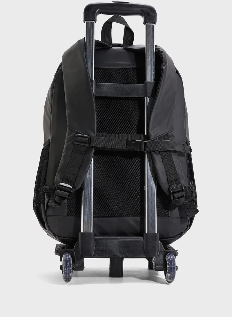 Robert Wood Backpack With Wheel