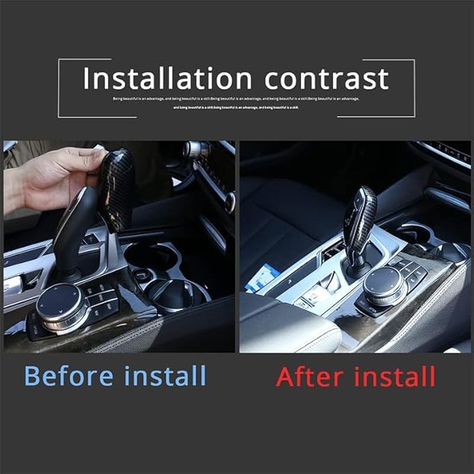 ريحني غطاء ناقل الحركة ABS Chrome متوافق مع BMW Series G30 G11 G12 X3X4 G01 G02 20162021 ترقية مقاومة للخدش ألياف الكربون - Image 2