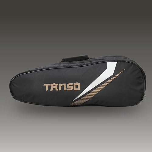 TANSO T-Blast Badminton Kit Bag | Spacious Racket Bag with Two Large Compartments and Separate Shoe Compartment | Front Zipper Pocket and Adjustable Straps - Image 3